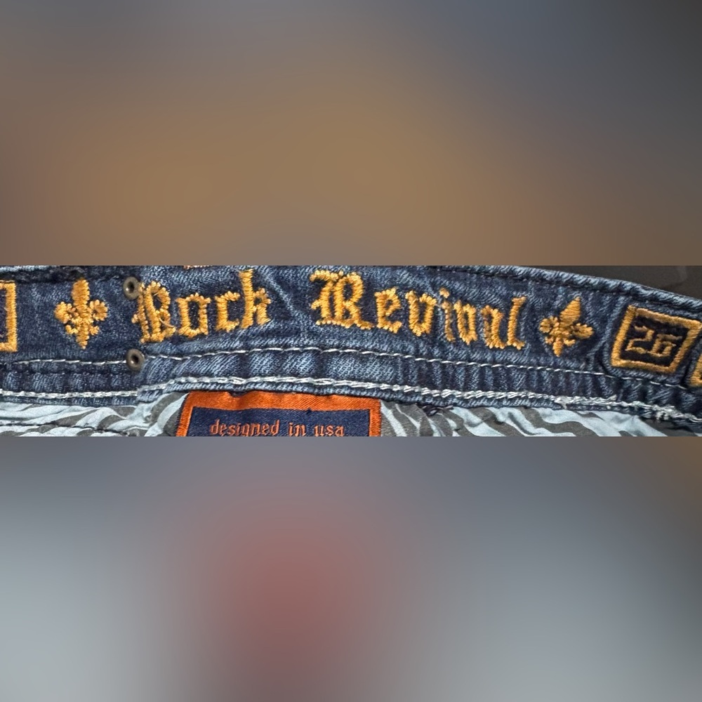 Rock Revival Deep Blue Flare Jeans - Picture 5 of 6